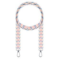 Lanyard Bordado Fio Étnico - Cordão para Telemóvel e Bolsa